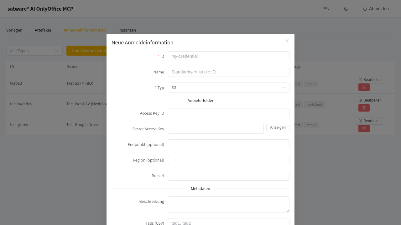 Google Drive credential
